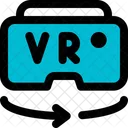 Virtuelle Realität Rotation drei  Symbol