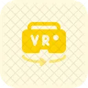 Virtuelle Realität Rotation drei  Symbol