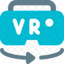 Virtual Reality Rotation Three  Icon