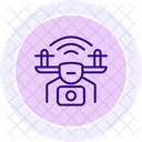 Virtual Reality Store Line Icon Icon