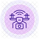 Virtual Reality Store Line Icon Icon