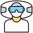 Schutzbrille 3 D Brille Symbol