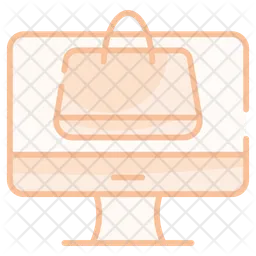 Virtual shopping bag  Icon