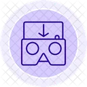 Virtual Space Line Icon Icon