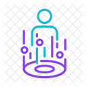 Virtual Teleportation Futuristic Icon
