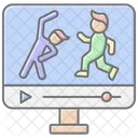 Virtual Workouts Lineal Color Icon Icon