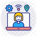 Virtual Workspace Workfromhome Workspace Icon