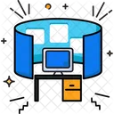 Workspace Virtual Business Icon