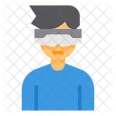 Virtuelle Brille VR Gadget Symbol