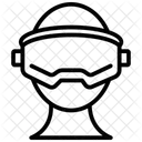 Virtual Reality Liniensymbol Icon