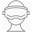 Virtual Reality Thinline Symbol Icon