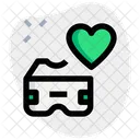 Virtuelle Realität Liebe  Symbol