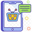 Virtueller Agent Chatbot Talkbot Symbol