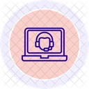 Virtueller Assistent Farbkreis Symbol Icon