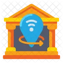 Virtuelle Tour Standort Pin Standortzeiger Symbol
