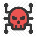 Virus Malware Skull Icon