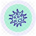 Virus Schwarzes Umriss Symbol Symbol