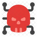 Virus Malware Cranio Ícone