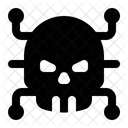 Virus Malware Cranio Ícone