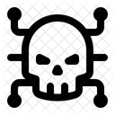 Virus Malware Cranio Ícone