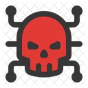 Virus Malware Cranio Ícone