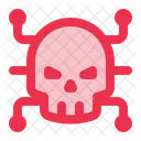 Virus Malware Cranio Ícone
