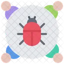 Virus Bug Hacker Icon