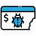 Website Virus Money Icon