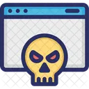 Malware Virus Webseite Symbol