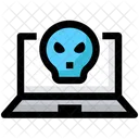 Hacking Laptop Virus Icon