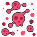 Virus Skull Medical Icon