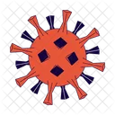 Virus cell contagious covid  Icon