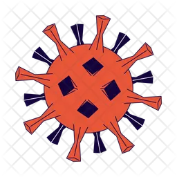 Virus cell contagious covid  Icon