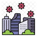 Virus Coronavirus City Icon