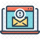 Virus de courrier électronique  Icône