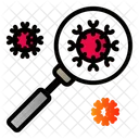 Virus Corona Busqueda Investigacion Icon