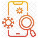 Virus En Dispositivos Moviles Coronavirus Telefonos Inteligentes Icono