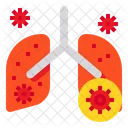 Neumonia Pulmon Organo Icono