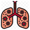 Virus en los pulmones  Icono