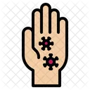 Hand Touch Virus Coronavirus Contain Keep Washing Covid Icon