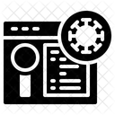 Solid Virus Glass Icon