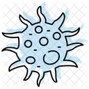 Virus Color Shadow Line Icon 아이콘