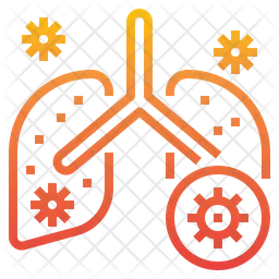 Virus In Lung  Icon