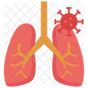 Virus In Lung Lung Infection Covid 19 Icon