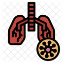 Virus In Lung  Icon