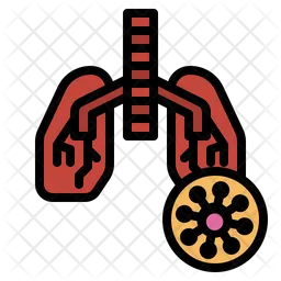 Virus In Lung  Icon