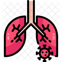 Virus In Lung  Icon