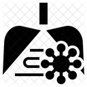 Lunge Zerstoren Atmen Symbol