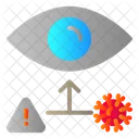 Eye Corona Virus Infection Icon