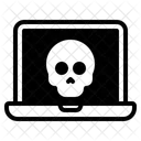 Virus Informatico Portatil Calavera Icono